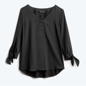 Fortune + Ivy Mixed Material Blouse